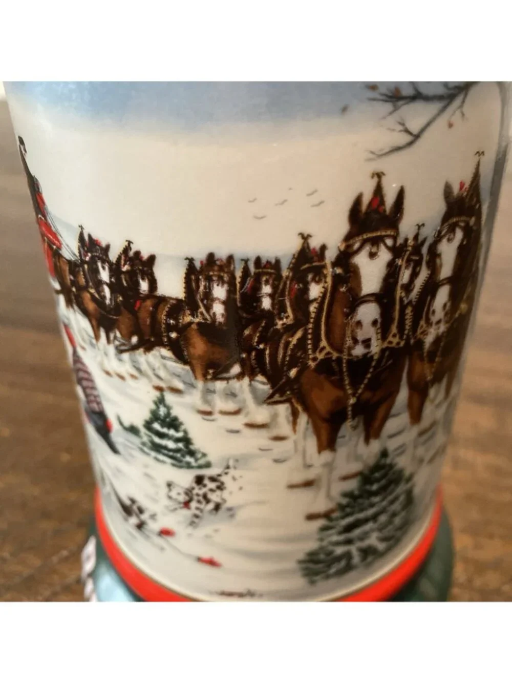 1991 Budweiser The Season's Best Stein Mug by Susan Sampson Anheuser-Busch